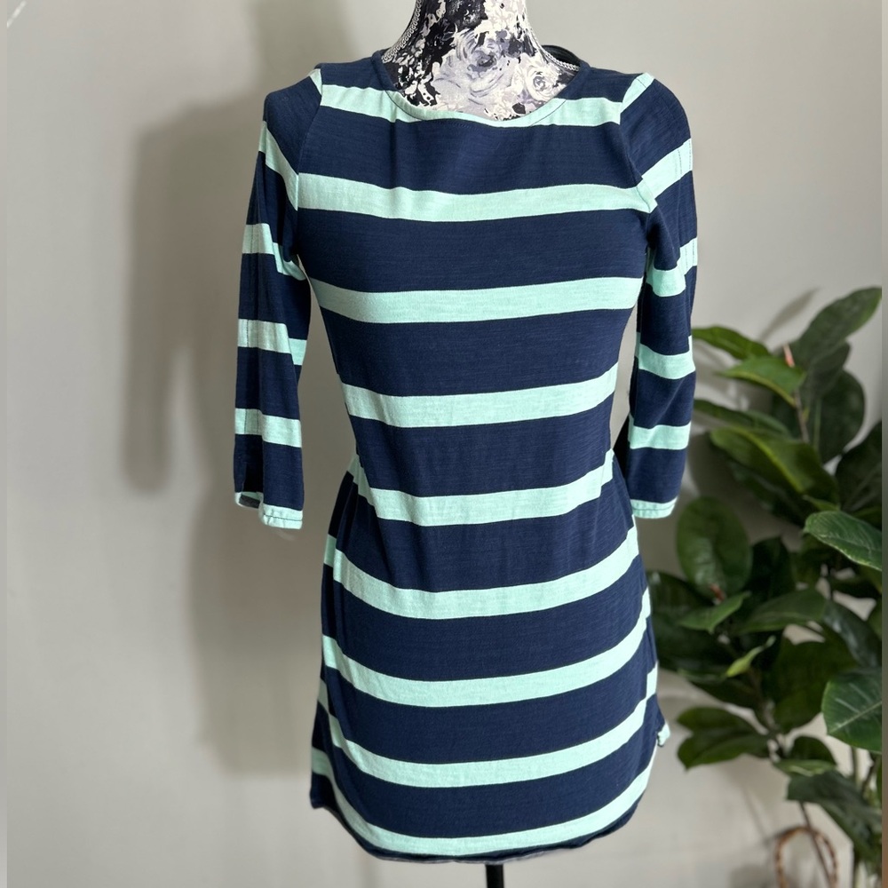 J.crew womens long sleeve striped midi dress XS